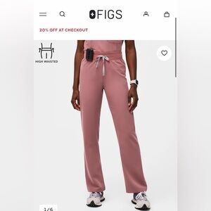 Figs Women's High Waisted Livingston Basic Scrub Pants